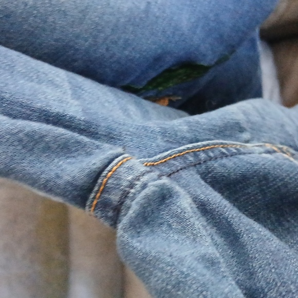 Sandpiper 18 Denim Ankle Pants with Pink Floral Embroidery - Picture 6 of 9